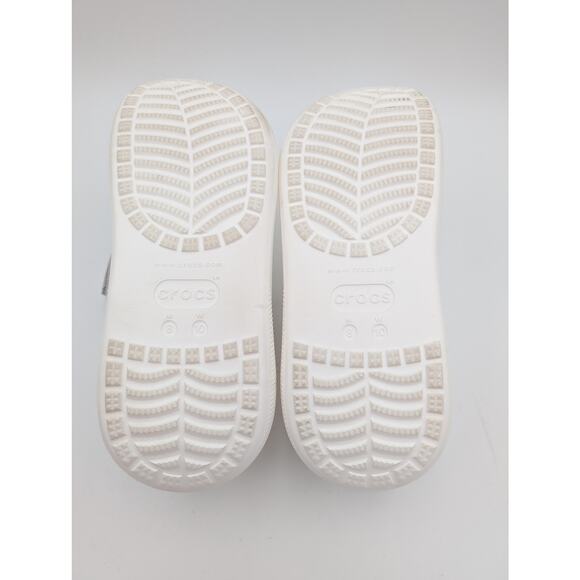 Crocs MEGA CRUSH CLOGS WHITE High Heel Platform Men's size US8 WOMEN'S US10 - Picture 8 of 14